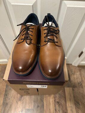 Johnson Murphy Mens Jenkins Plain Toe Oxford, 11.5 NEW